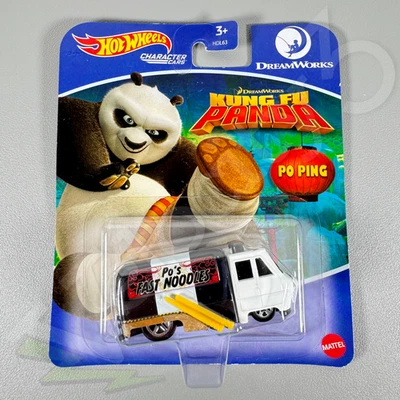 Coches de personajes Hot Wheels - Po Ping "Po's Fast Noodles" | Kung Fu Panda 2022 Foto 1 de 4