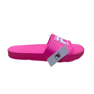 Fila Women’s Pink Synthetic Open-Toe Pool Sleek Slide Sandals Size 9 - Picture 1 of 8