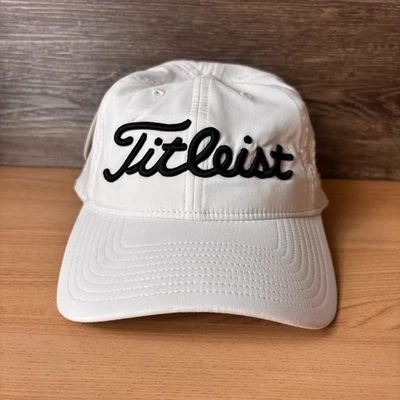 Gorra Titleist Correa Trasera Blanco Golf Bordado Escritura Plata Esterlina Carnes Foto 1 de 4