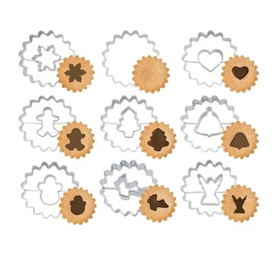 Ausstecher Weihnachten Set 9 Stück Keksausstecher Weihnachten Mini - Bild 1 von 4