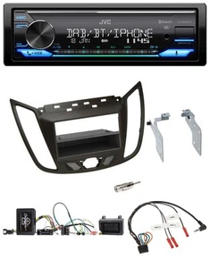 JVC Bluetooth DAB USB Lenkrad Autoradio für Ford C-Max Kuga braun - Bild 1 von 10