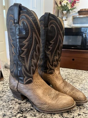 Botas Wrangler De Colección Para Hombre Talla 9.5 D Cuero Vaquero Occidental 70372 Hechas en EE. UU. 90s Foto 1 de 4