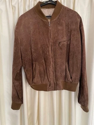 CHEVIGNON Men's Suede Blouson Jacket Brown Size L - Image 1 of 4