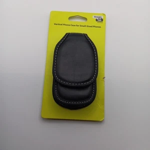 Universal Flip Handy Hülle Kunstleder Schwarz Vertikal Tasche Gürtelclip 4,5x3x1 - Bild 1 von 2