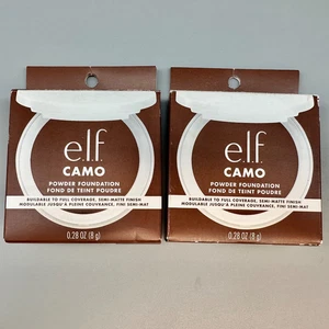 2PK e.l.f. Camo Powder Foundation Rich 620 w/ Mirror – Full Coverage, Lightweigh - Picture 1 of 4