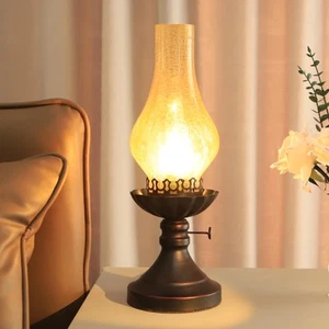 Rustic Lamp,Retro Bedside Lamps,Farmhouse Lamp,Bedroom lamp,Lamps for Nightst... - Picture 1 of 8
