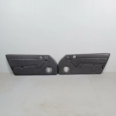 1995-1998 Porsche 911 993 Door Panels Pair Set Left Right Pair Black OEM Used - Image 1 of 4