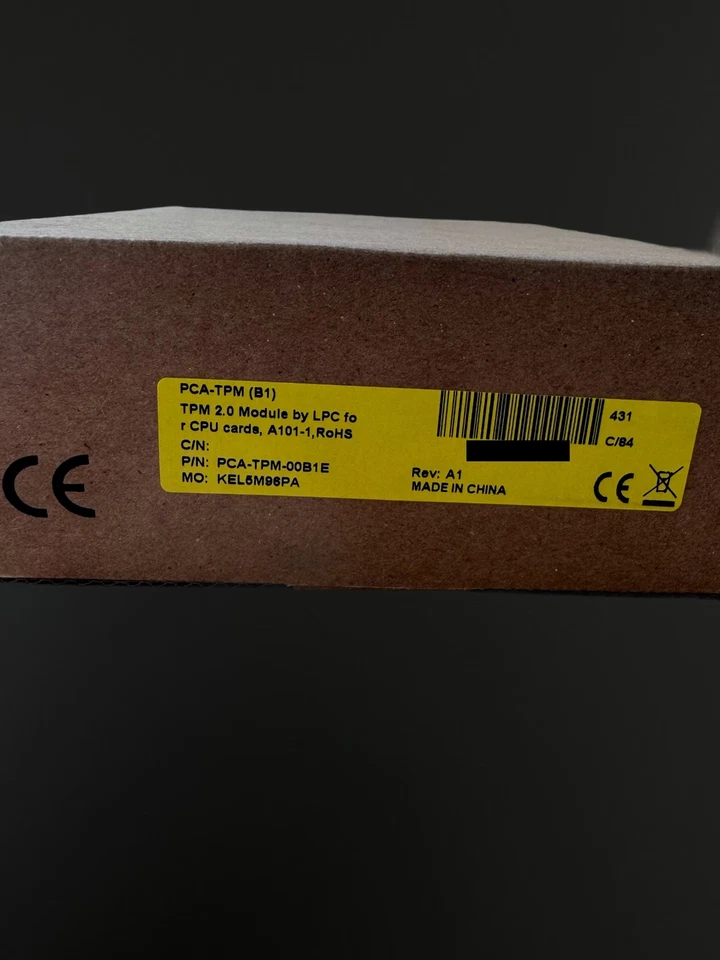 PCA-TPM-00B1E - Advantec TPM 2.0 Module by LOC for CPU cards A101-1, RoHS - Bild 1 von 1