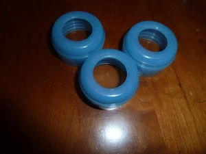 3 blue Dr. Brown’s Natural Flow Narrow Baby Bottle Replacement Rings Collars - Bild 1 von 2