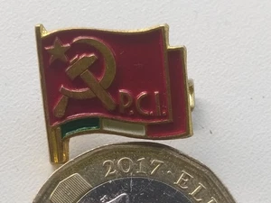 ITALIAN COMMUNIST PARTY PIN BADGE DISTINTIVO PARTITO COMUNISTA ITALIANO BADGE - Picture 1 of 3