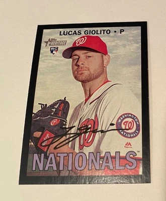 Lucas Giolito 2016 Topps Heritage High #THC514 RC Black Border Parallel - Image 1 of 2