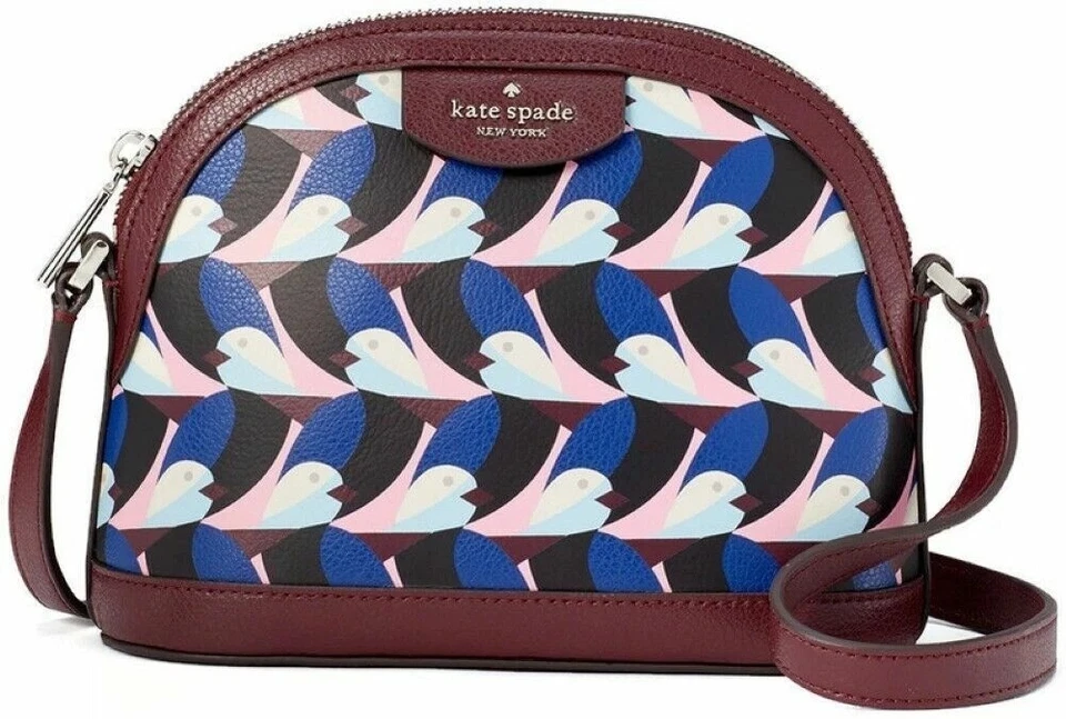 Kate Spade Dome Crossbody Sylvia Geo Love Birds Shoulder Bag Purse