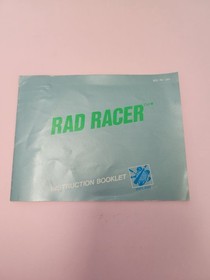 Nintendo NES solo manuale Rad Racer 