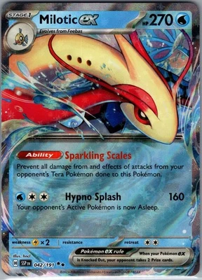 Milotic ex 042/191 - Pokemon TCG SV08: Surging Sparks - Double Rare (NM) - Image 1 of 2