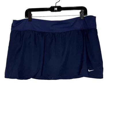 Nike Navy Blue Athletic Swim Skirt Size 2X Plus Tennis Activewear Skort - Image 1 of 4