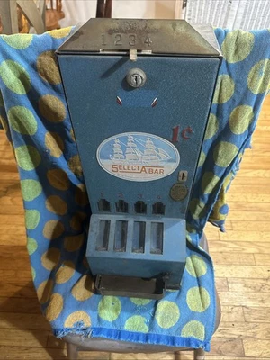 Shipman Select A Bar - MÁQUINA DE MESA EXPENDEDORA DE MONEDAS DE COLECCIÓN 1 centavo Foto 1 de 4