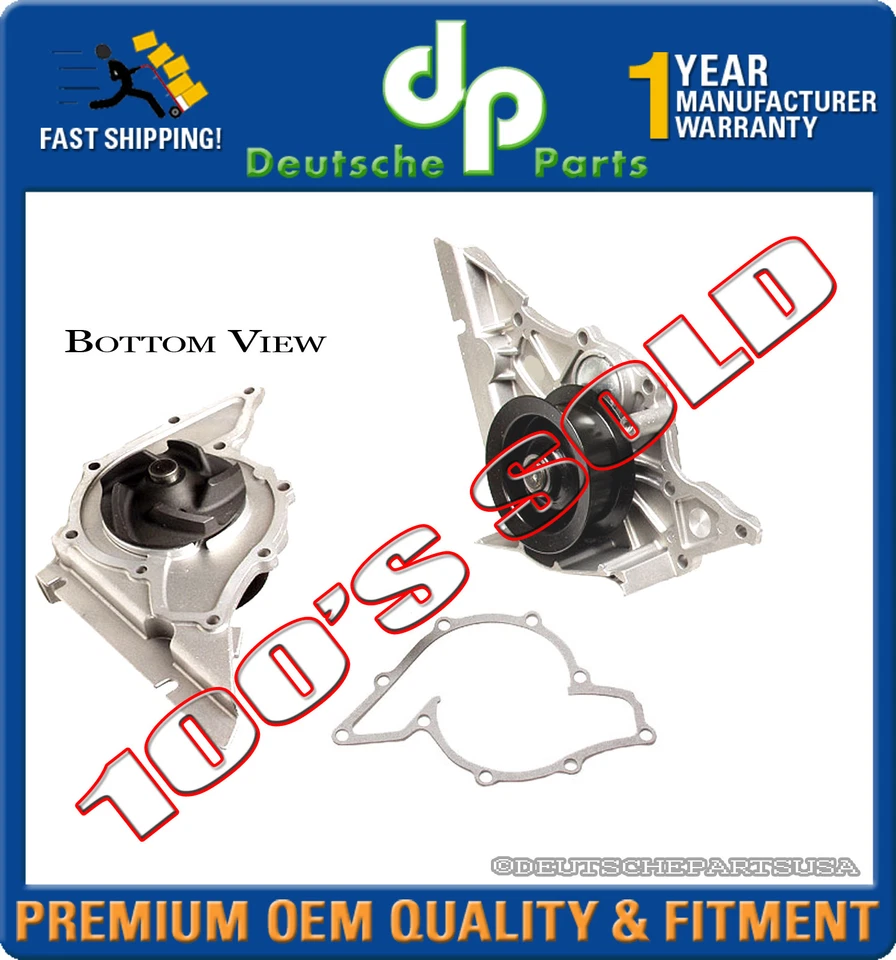 VOLKSWAGEN TOUAREG PHAETON 4.2 V8 WATER PUMP w/Gasket 077 121 004P / 077121004P - Image 1 of 1