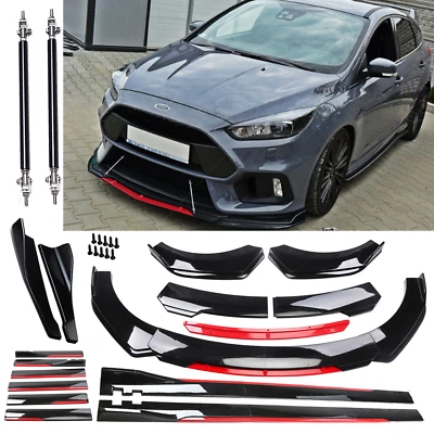 For Ford Focus Front Rear Bumper Spoiler Body Kit Splitter Side Skirt  H++ - Imagem 1 de 4