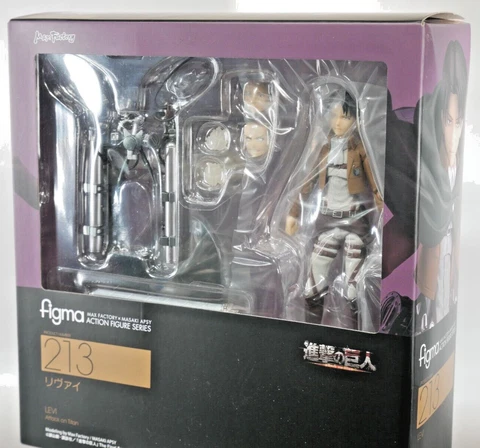 Attack on Titan Captain Levi Figma 213 Action Figure AOT Max Factory NEW Cover