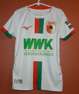 Mizuno 2023-24 FC Augsburg Soccer Jersey Youth Size Y8 Small Bundesliga Germany - Picture 1 of 8