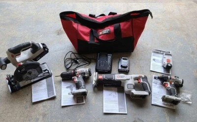 Juego de 5 herramientas Porter Cable 20v con batería y cargador Foto 1 de 2