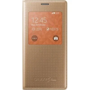 Samsung Gal S5 Mini SView Cover-Gold - Picture 1 of 3