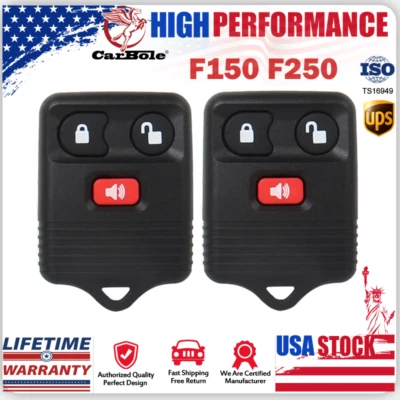 2Pcs Car Keyless Entry Remote Control Key Fob F150 For Ford Focus F250 1999-2007 - Image 1 of 4