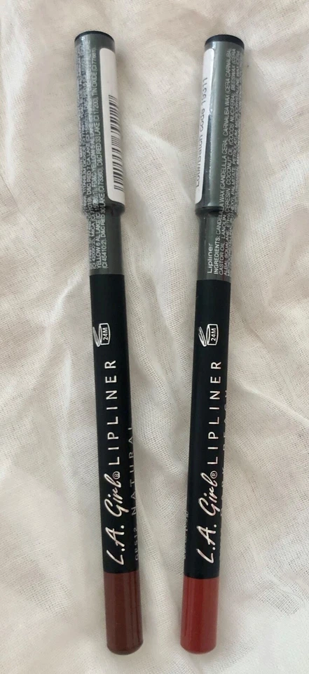 Lot of 2: New L.A. LA Girl Lip Liner 512 Natural 516 Dark Peach (Sealed 2-Pack) - Image 1 of 1
