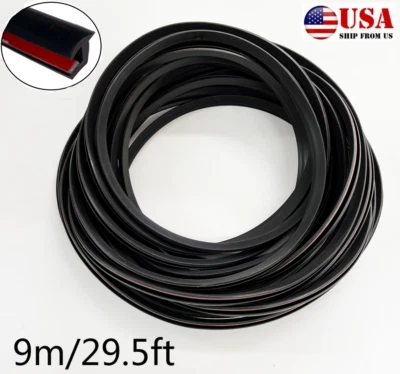 9m/29.5ft For Car Truck Wheel Wells Fender Flare Edge Rubber Trim Gasket Welting - Image 1 of 4