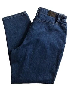 Lee Blue Jeans ~ Women’s 16P ~ Denim ~ Elastic Sides ~ Relaxed Fit ~Tapered Leg - Picture 1 of 9