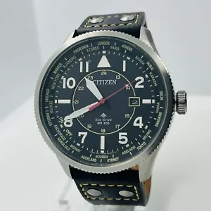 Reloj Mundial Citizen Promaster Nighthawk Hombre Eco-Drive Negro 45mm BX1010-02E - Imagen 1 de 8