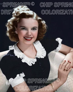 JUDY GARLAND Young SMILE #4 | Hermosa foto sexy en color de 8x10 por CHIP SPRINGER - Imagen 1 de 1