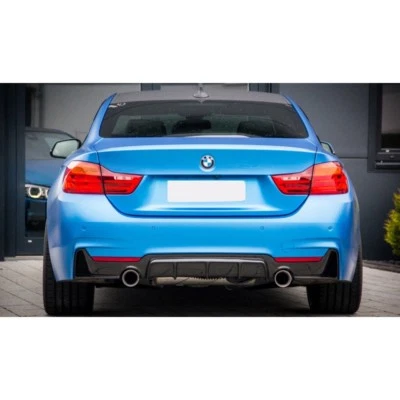 Difusor trasero deportivo de fibra de carbono estilo doble P BMW F32 F33 F36 428 430 435 440 M Foto 1 de 3