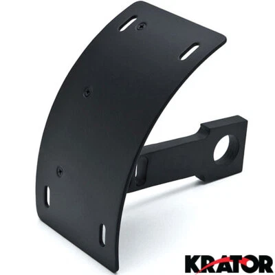 Black Vertical Plate Holder For Yamaha Road Star Warrior Midnight XV - Image 1 of 4