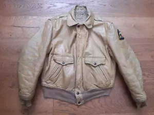 Vintage G1 HORSEHIDE LEATHER Aviation Flight jacket Biker teacore Rockabilly 50s - Picture 1 of 10