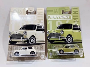 Lote Austin Mini Cooper 1964 Matchbox Serie Colección MINI Blanco y Verde 2024 - Imagen 1 de 4