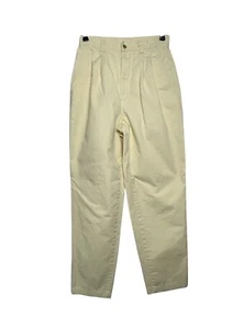 Lands Ends Vintage 90's Mom High Rise Tapered Jeans in Lt. Yellow - Sz 8 - Picture 1 of 4