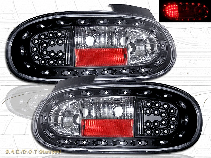 Luces traseras LED NEGRAS para Mazda Miata MX-5 1999-05 NUEVAS Foto 1 de 2