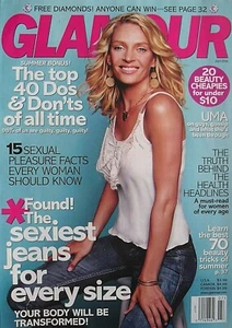 UMA THURMAN July 2006 GLAMOUR Magazine - Picture 1 of 1