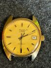 Vintage Avia Matic Watch Gold Coloured Case Date Fwo