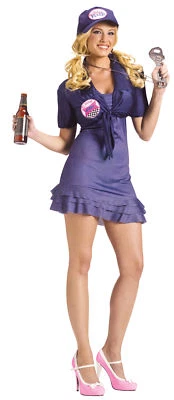 Fantasía Fijador Adulto Mujer Vestido Juego Camarera Disfraz Temático Fiesta Halloween Foto 1 de 2