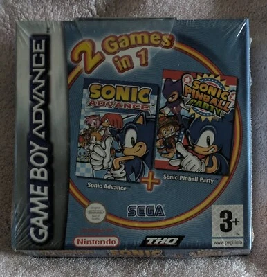 SONIC ADVANCE / SPINBALL PARTY 2 in 1  NEW SEALED UK GBA NINTENDO GAMEBOY SEGA  - Image 1 of 4