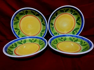 Mikasa Antique White HK400 Set Of 4 Rimmed Fruit/Dessert Bowls 6 1/4" - Picture 1 of 2