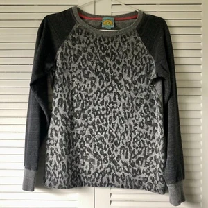 C&C California Leopard Print Sweatshirt - Gray - XS - Picture 1 of 4