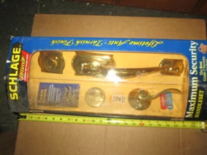 Schlage Left Hand Maximum Security Handle & Dead Bolt set New in box. - Picture 1 of 9