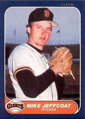 Mike Jeffcoat #545 1986 Fleer - Image 1 of 2