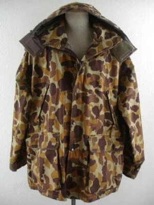 Men's L Gamehide Waterproof Duck Hunter Camo Camouflage Hunting Jacket Long Park - Image 1 of 4