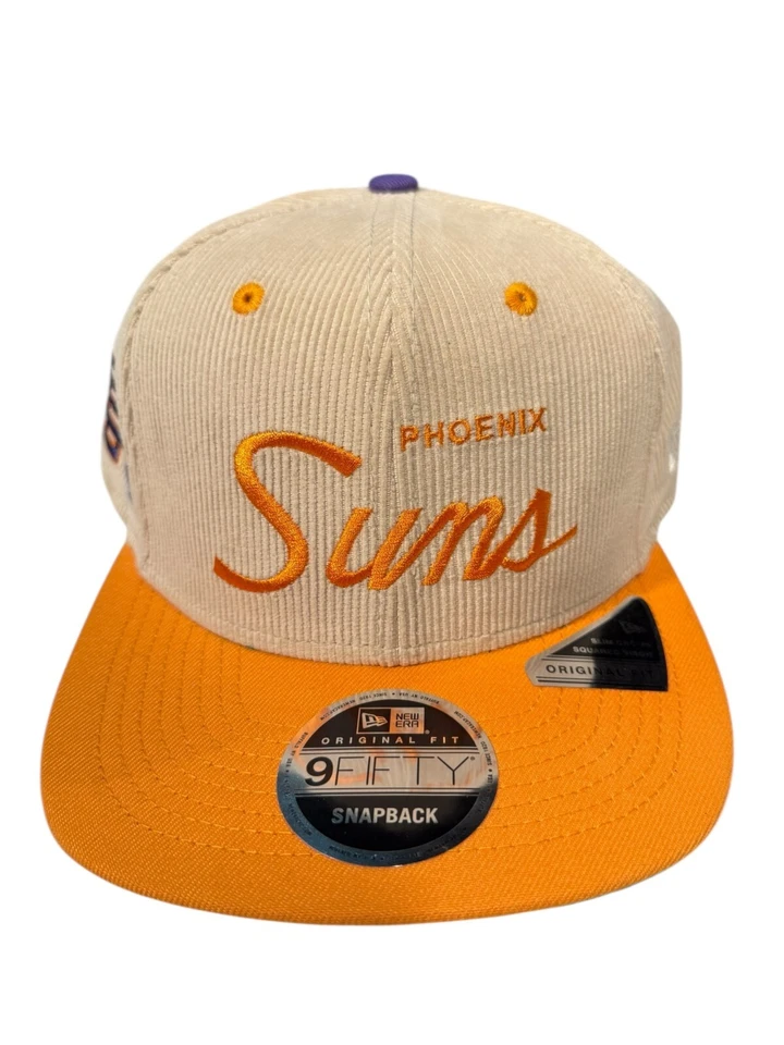 Sombrero de pana naranja y tostado de baloncesto de la NBA Phoenix Suns, New Era talla única, nuevo Foto 1 de 4