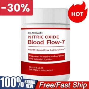 BloodFlow-7 Nitric Oxide Blood Circulation Supplement | 60 Capsules☃ - Picture 1 of 8