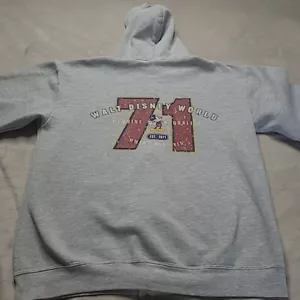 *Defekt* Walt Disney World Est. 1971 Hoodie Unisex Größe S / M Full Zip grau - Bild 1 von 14